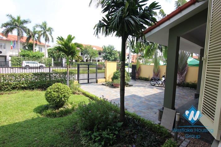 Gorgeous villa with beautiful garden to rent in Dang Thai Mai, Tay Ho area